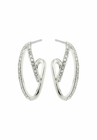 Pilgrim ETTY CRYSTAL HOOP - Orecchini - silver plated