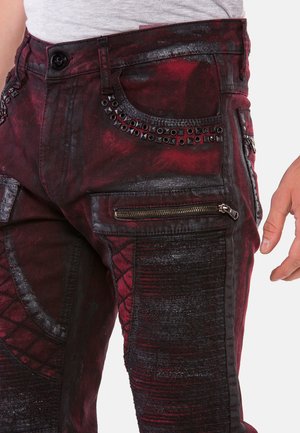 Jeans slim fit - burgundy