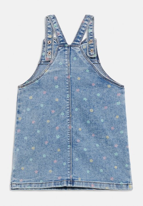 sachin and babi light blue dress TOPSHOP Floral Embroidered denim Pinafore Dress for Women