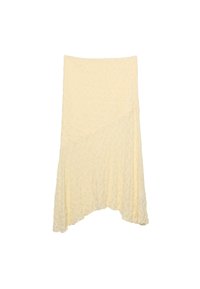 Stradivarius Jupe longue - light yellow