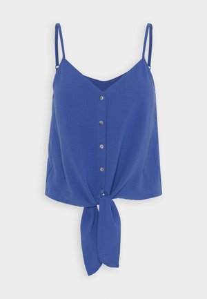 ONLY, ONLMETTE STRAP BUTTON - Μπλούζα - dazzling blue