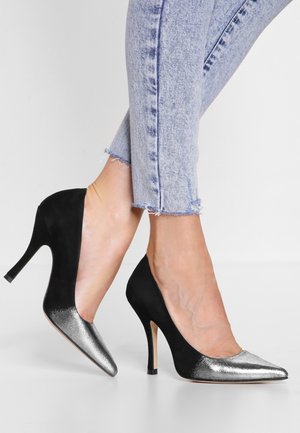 Højhælede pumps - silver-coloured