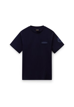Napapijri AMUNDSEN - Print T-shirt - blu marine