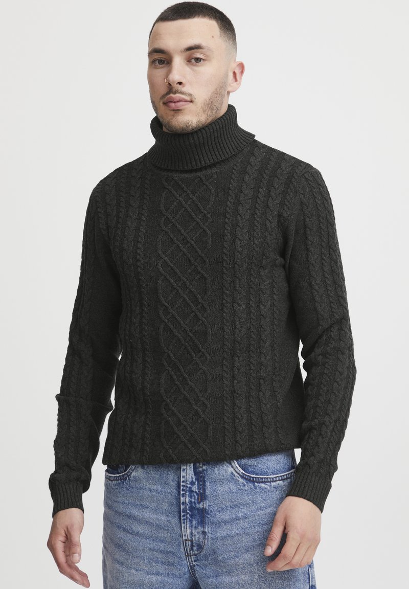 11 Project - Strickpullover - dark grey melange, Vergrößern