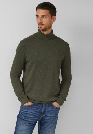 PULLOVER - Strickpullover - olivgrün