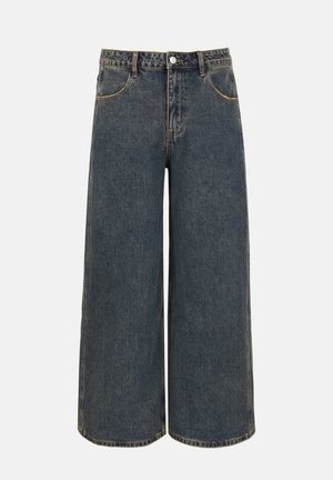 YOURTURN by Zalando, UNISEX EMBROIDERY - Торбести дънки - dark blue denim