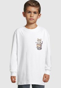 Merchcode HI CATS - Langærmet T-shirt - white