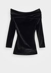 OFF SHOULDER MINI DRESS - Vestido de cóctel - black