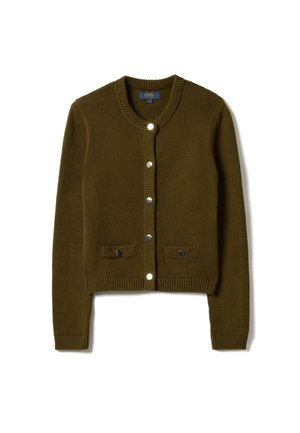 OVS, CARDIGAN REGULAR FIT WITH BUTTONS. - Strickjacke - dark green