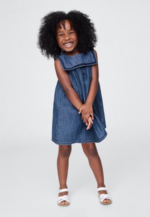 GAP GAP X DOEN BABY & TODDLER DENIM SAILOR DRESS - Farmerruha - medium indigo