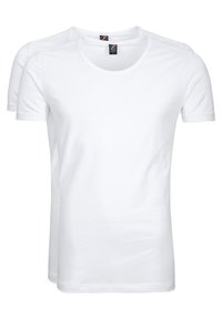 Suitable TIEF O-AUSSCHNITT OTARU STRETCH 2ER-PACK - T-shirt basic - white