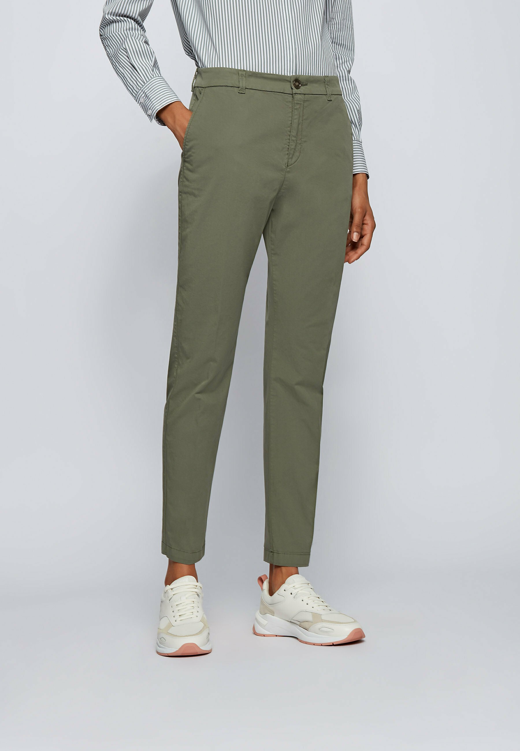 BOSS Chinos - dark green - Zalando.co.uk