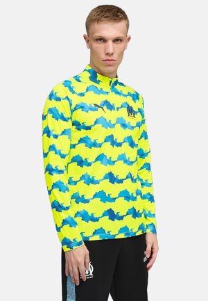 D'ENTRAÎNEMENT WARM UP 1/4 ZIP OM 2025/26 - Camiseta de manga larga - yellow