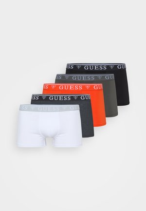 TRUNK 5 PACK - Boxerkalsong - black/white/grey/lava orange
