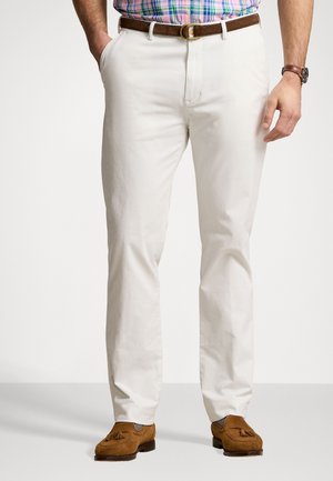 STRETCH CLASSIC FIT CAMO CHINO - Chinos - deckwash white