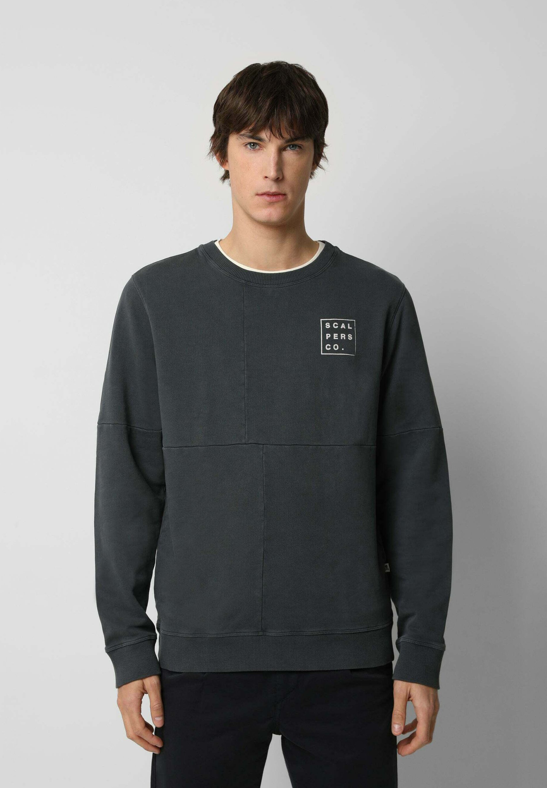 Scalpers PATCHWORK - Sudadera - dark grey/gris oscuro - Zalando.es