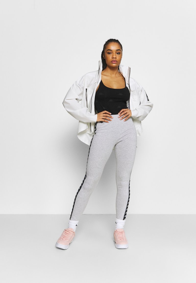 Damen Sportbekleidung | Kappa ISADOMA Tights high rise melange/grau-meliert - XE84519 Damen Sportbekleidung | Kappa ISADOMA Tights high rise melange/grau-meliert - XE84519