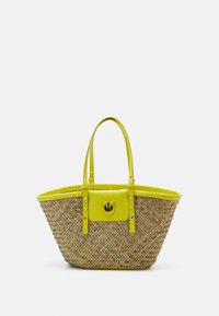 LOVE SUMMER BASKET - Shopping bag - naturale/giallo-block color