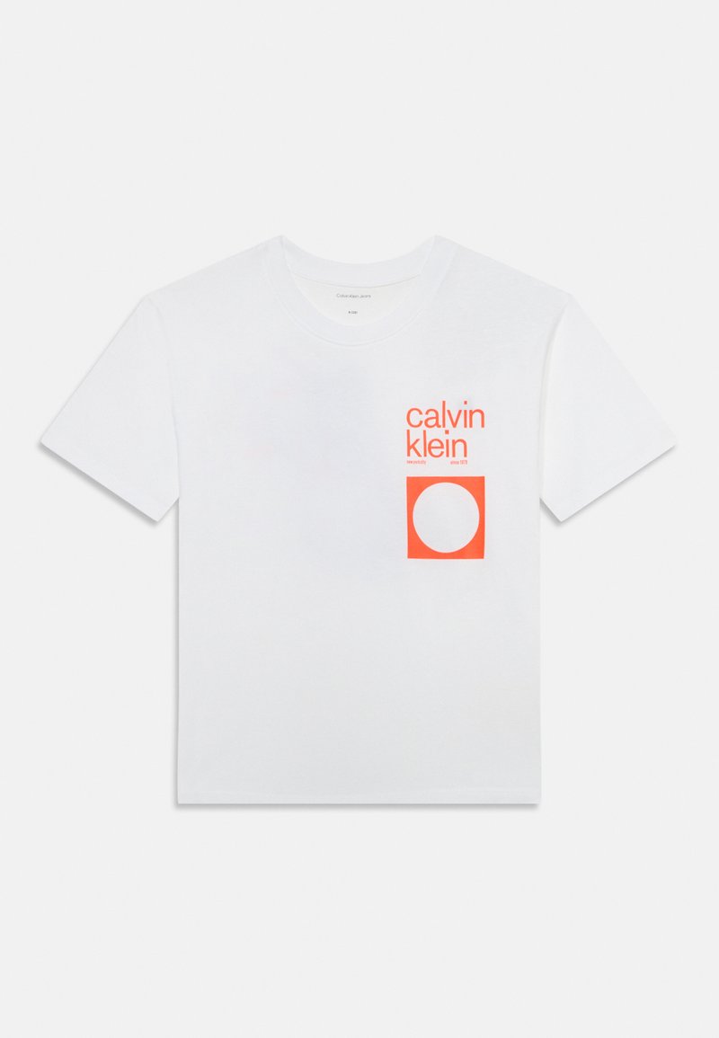Calvin Klein Jeans CITY SCENE - Marškinėliai su spaudiniu - bright white