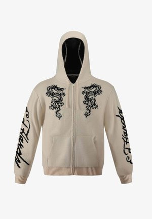 Ed Hardy DRAGON ZIP THRU - Vest - beige