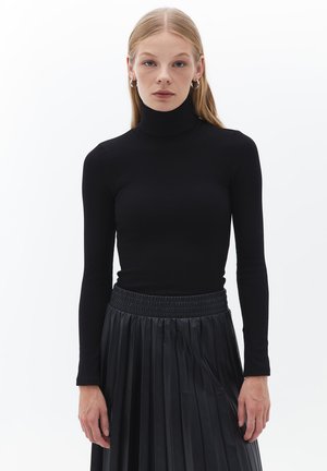 TURTLENECK - Strickpullover - black