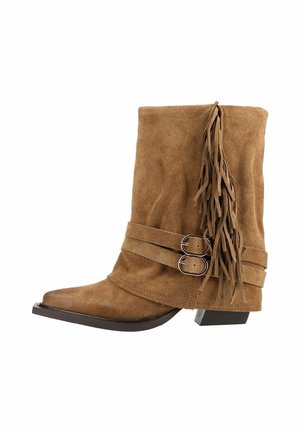 Steve Madden STIEFELETTE - Cowboy/biker ankle boot - brown suede
