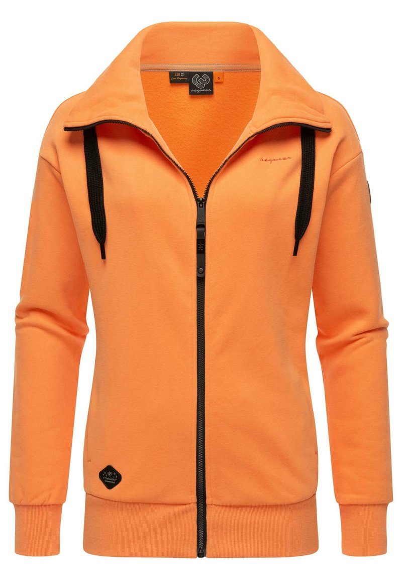 Ragwear SHOCKY - Majica s kapuljačom i patentnim zatvaračem - papaya