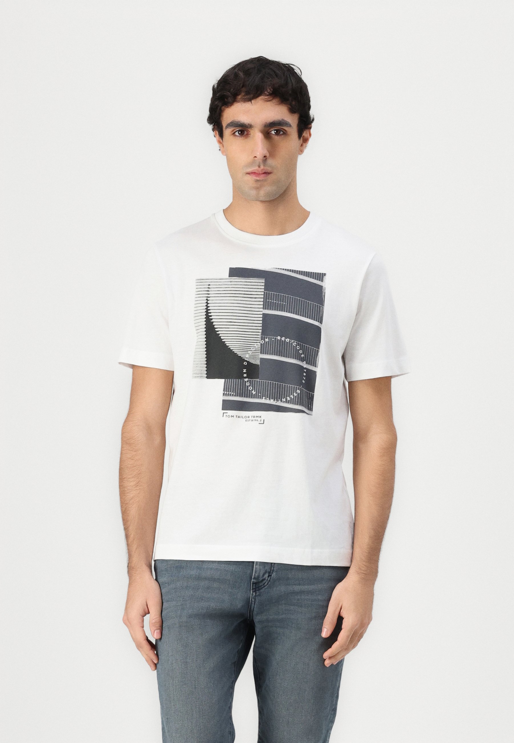 TOM Tailor Denim Camiseta Para Hombre Con Estampado Fotográfico