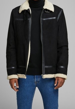 Lederjacke - black