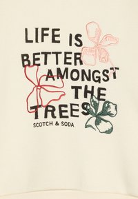Scotch & Soda CREWNECK WITH FRON - Sweatshirt - soft ice