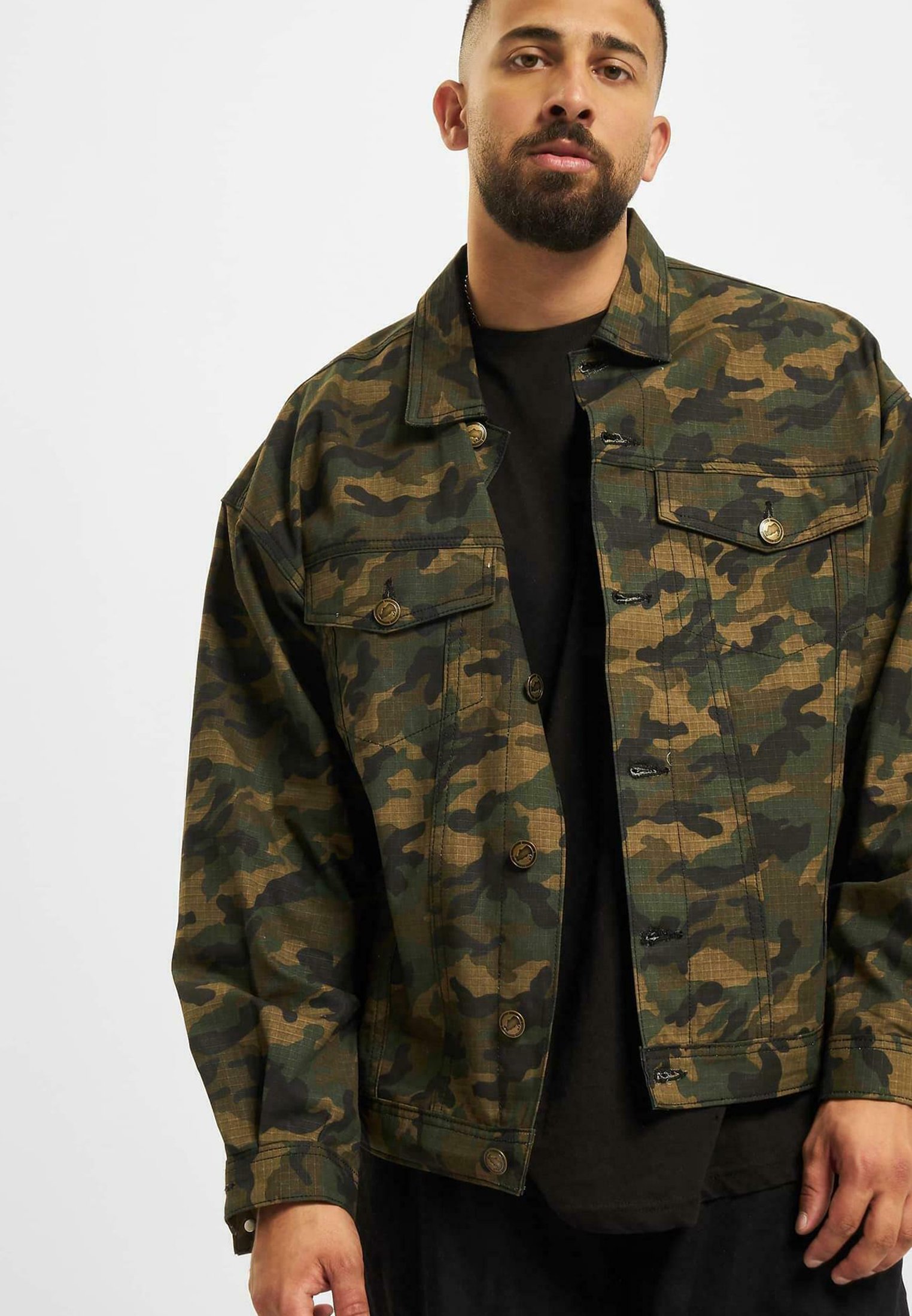 ecko Jeansjacke camouflage/oliv Zalando