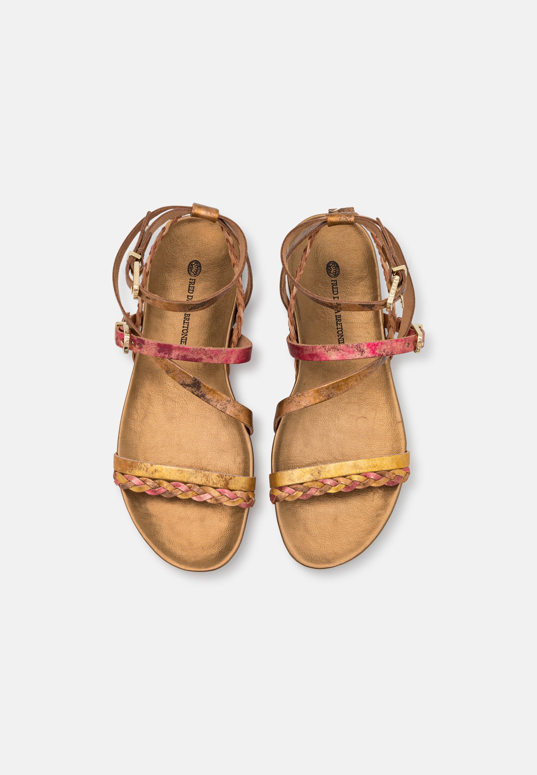 Fred de la Bretoniere Sandalen - copper/gold rose/koper - Zalando.nl