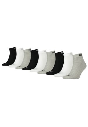 Puma MULTIPACK 9ER PACK QUARTER  DESIGN HOCH  - Socks - grey white black