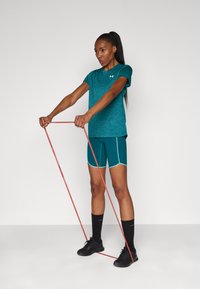 Under Armour TECH TWIST - Spordi T-särk - hydro teal/coastal teal/white