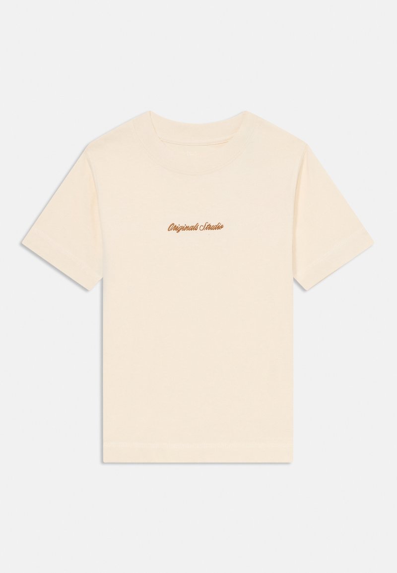 Jack & Jones Junior JORNORREBRO CREW NECK - Paprasti marškinėliai - antique white