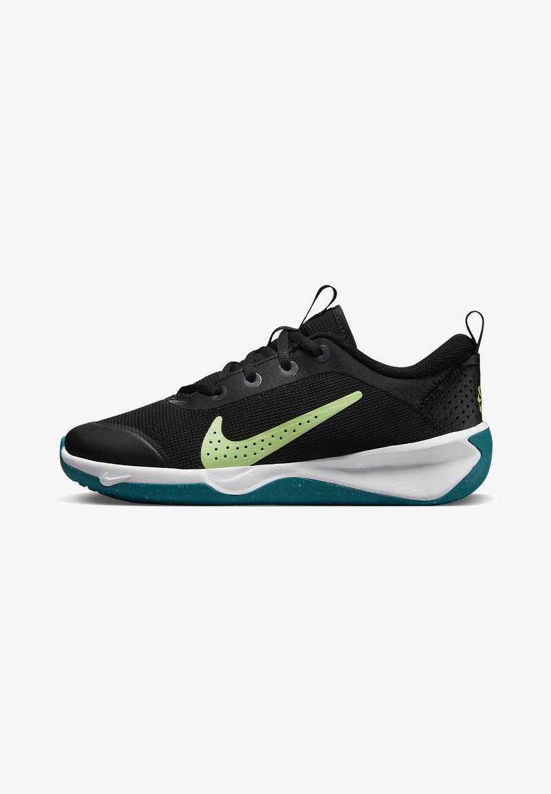 Nike Performance OMNI MULTI COURT UNISEX - Sapatilha de treino - black/barely volt brt spruce/white