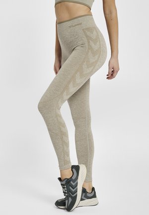 UNA SEAMLESS - Leggings - vetiver melange