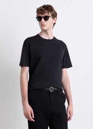 Calliope, T-SHIRT TINTA UNITA - T-Shirt basic - nero ultrablack