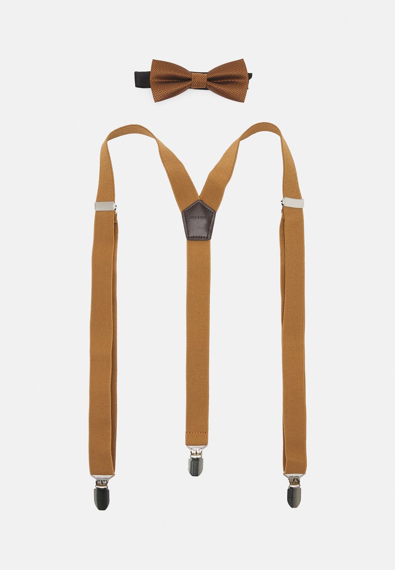 Only & Sons ONSBOWTIE SUSPENDER UNISEX SET - Laço - brown sugar