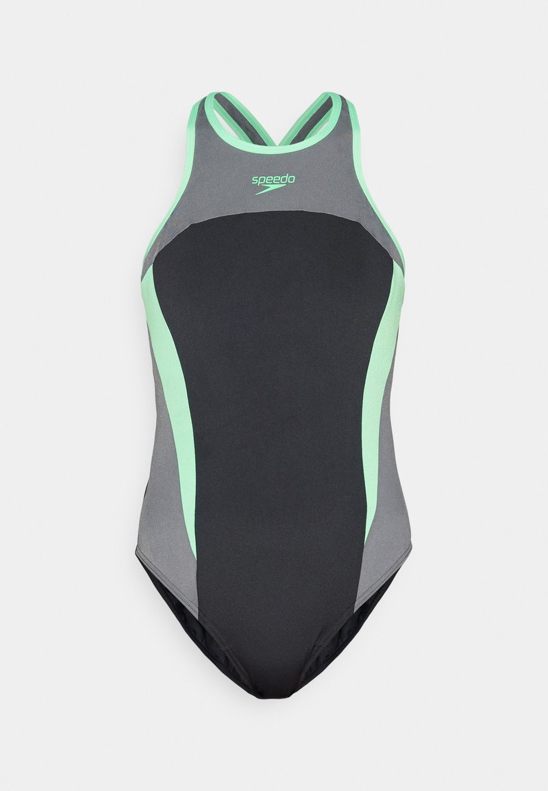 Speedo Badpak - black/usa charcoal/harlequin green/zwart - Zalando.nl