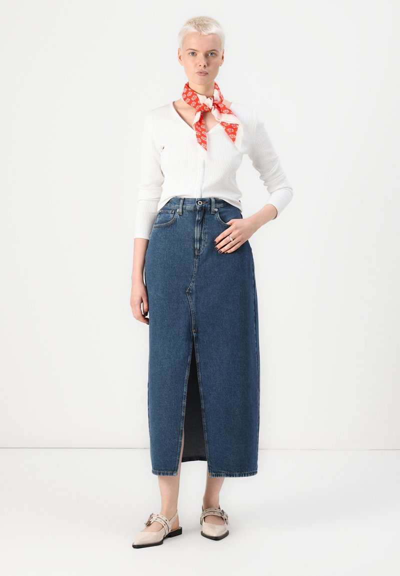 Pepe Jeans Maxirok blauw denim/bluedenim Pepe Jeans Maxirok blauw denim/bluedenim