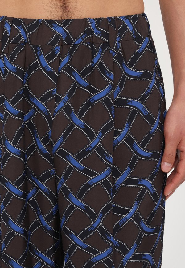 CHECKED PAJAMA PANTS ELASTICATED - Trousers3