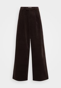 ONLSVEA NESSA CORD WIDE  - Pantalon classique - seal brown
