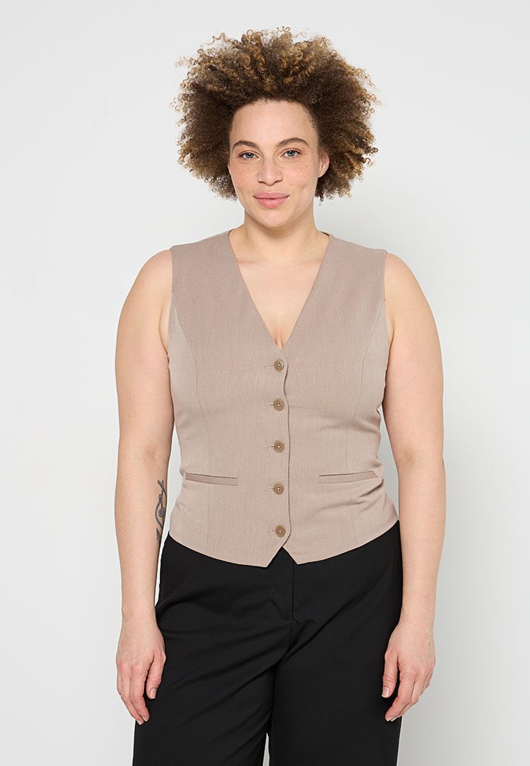 Only Gilet taupe