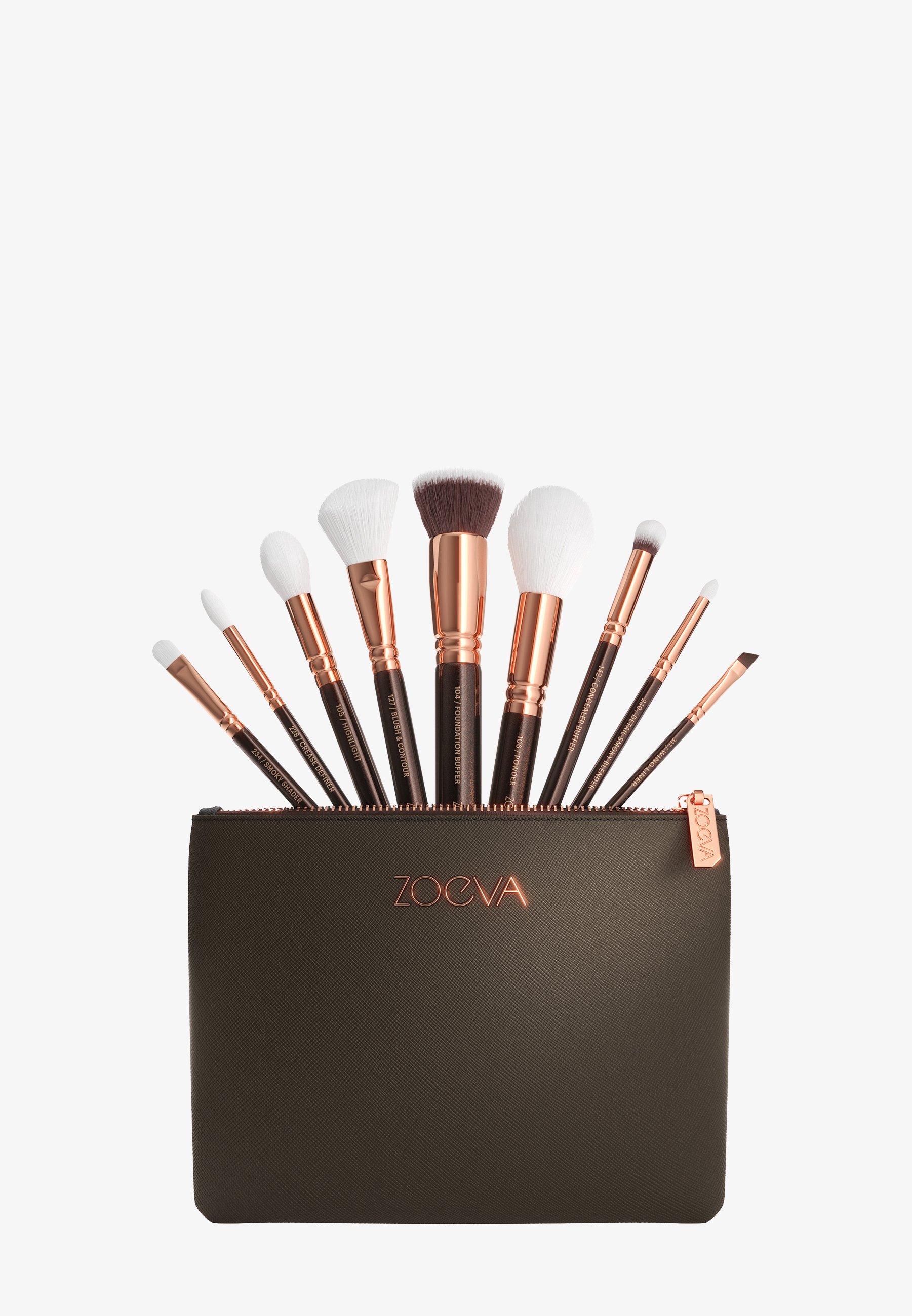 ZOEVA THE COMPLETE BRUSH SET (ROSÈ GOLDEN EDITION) - Make