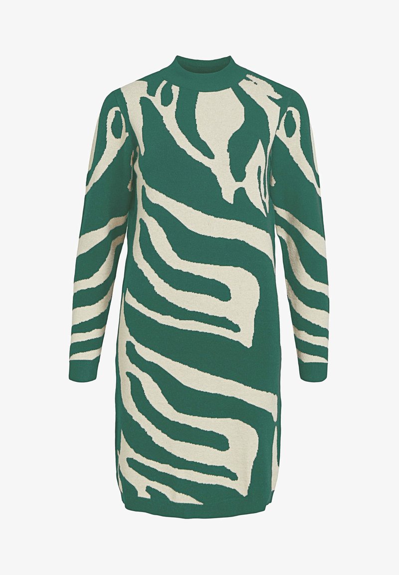 Object OBJRAY DRESS Gebreide Jurk Lush Meadowaop Sandshell Big object-objray-dress-gebreide-jurk-lush-meadowaop-sandshell-big