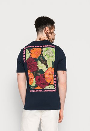 GRAPHIC CREWNECK - Triko s potiskem - navy