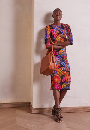 RAINBOW BANANAS MIDI DRESS - Day dress - multicoloured