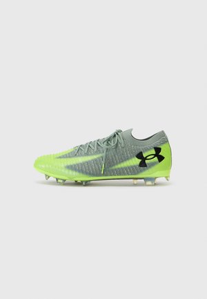 SHADOW ELITE 3 FG - Jalkapallokengät kiinteälle alustalle - silica green/high vis yellow/black
