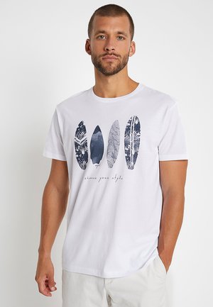 FEATHER - Camiseta estampada - white